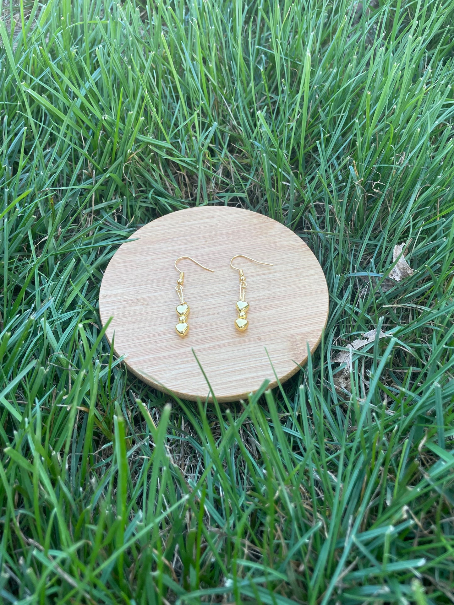 Gold Heart Earrings